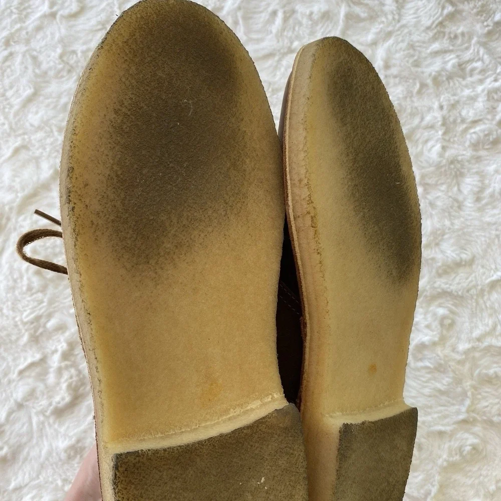 Clarks Originals Desert Boots Men's Size 7.5 Brown‎ Chukka Beeswax Leather